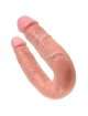 Double Dildo Realistic Medium Double Trouble King Cock Beige 14 cm 224008