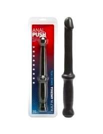 Dildo com Cabo Anal Push Preto 30 cm,234023