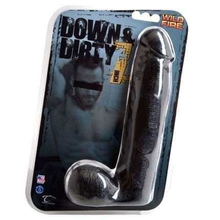 Dildo Wildfire Down & Dirty Black 20 cm 234025