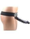 Strap-on com Dildo Preto Hollow 18 cm,150016