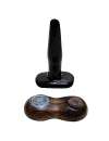 Anal Plug with Vibration Rump Shakers Black 10 cm 242006