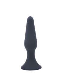 Plug Anal Clássico Silicone Tamanho Médio Preto 13 cm,243009