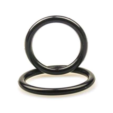 2 x Cockrings Silicone Black 130060