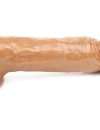 Dildo Realístico Vibrador com Ventosa Castanho 20 cm,218010