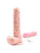 Dildo Realístico Vibrador com Rotação e Ventosa Bege 18 cm,218012