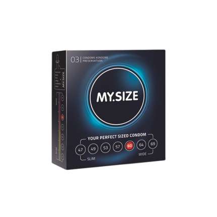 3 x Condoms MY.SIZE 60 922105