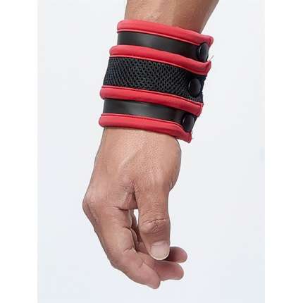 Wrist wallet, Mister B Neoprene Black and Red 132013