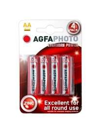 Pack 4 Batteries Zinc AGFA Photo Everyday Power R6 AA 1.5 V MIGNON