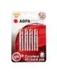 Pack 4 Pilhas Zinco AGFA Photo Everyday Power R03 AAA 1,5V,MICRO