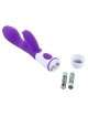 Vibrador Rabbit Double Love Silicone Roxo 21 cm,210042