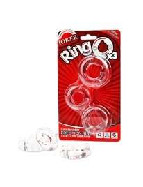 3 x Cockrings Joker Erection Ring Transparent 130062