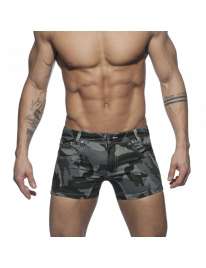 Shorts Addicted Camo Jeans Shorts Camouflage Gray 500154