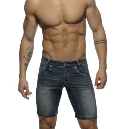 Shorts Addicted Mid Length Short Jeans Dark 500162