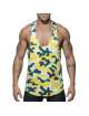 Manga Cava Addicted Combi Camo Tank Top Camuflagem Amarelo,500166