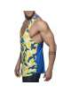 Manga Cava Addicted Combi Camo Tank Top Camuflagem Amarelo,500166