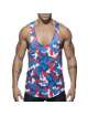 Manga Cava Addicted Combi Camo Tank Top Camuflagem Vermelho,500168