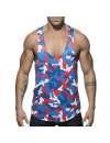 Manga Cava Addicted Combi Camo Tank Top Camuflagem Vermelho,500168