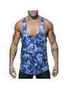 Sleeve Armhole Addicted Station Wagon Camo Tank Top Camouflage Navy Blue 500169