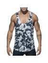 Manga Cava Addicted Combi Camo Tank Top Camuflagem Cinzento,500187