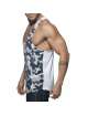 Manga Cava Addicted Combi Camo Tank Top Camuflagem Cinzento,500187