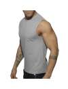 Sleeve Armhole Addicted Basic Tank Top Gray 500173