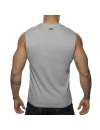 Sleeve Armhole Addicted Basic Tank Top Gray 500173