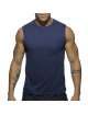 Sleeve Armhole Addicted Basic Tank Top Navy Blue 500174