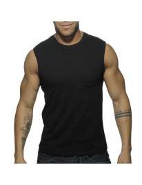 Sleeve Armhole Addicted Basic Tank Top Black 500175