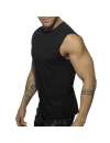 Sleeve Armhole Addicted Basic Tank Top Black 500175