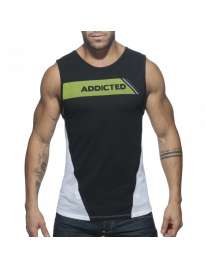 Manga Cava Addicted Tank Top Preto,500177