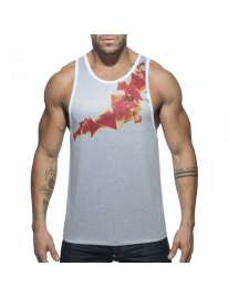 Sleeve Armhole Addicted Geoback Tank Top White 500179