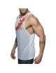 Sleeve Armhole Addicted Geoback Tank Top White 500179