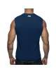 Sleeve Armhole Addicted Fuck Tank Top Navy Blue 500182