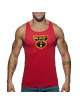 Manga Cava Addicted Woof Tank Top Vermelho,500186