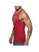 Manga Cava Addicted Woof Tank Top Vermelho,500186