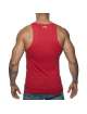 Sleeve Armhole Addicted Woof Tank Top Red 500186