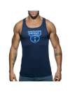 Manga Cava Addicted Woof Tank Top Azul Marinho,500185