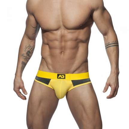 Jockstrap Addicted Velvet Combi Jock Amarelo,500191