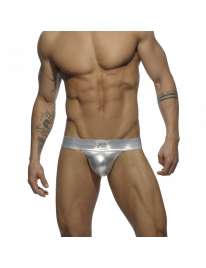 Jockstrap Addicted Metalic Jock Prateado,500194