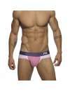 Jockstrap Addicted Contrast Mesh Bottom Brief Rosa,500199