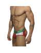 Jockstrap Addicted Contrast Mesh Bottom Brief Vermelho,500197