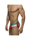 Jockstrap Addicted Contrast Mesh Bottom Brief Vermelho,500197