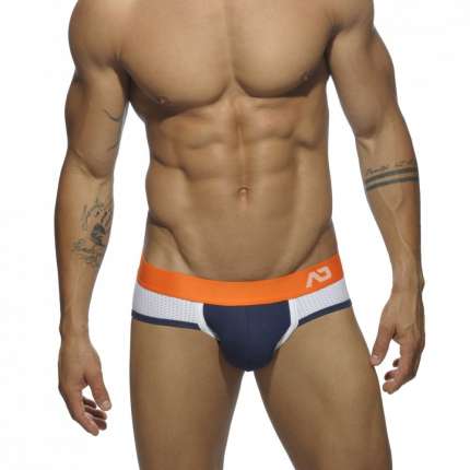 Jockstap Addicted Contrast Mesh Bottom Brief Azul Marinho,500195