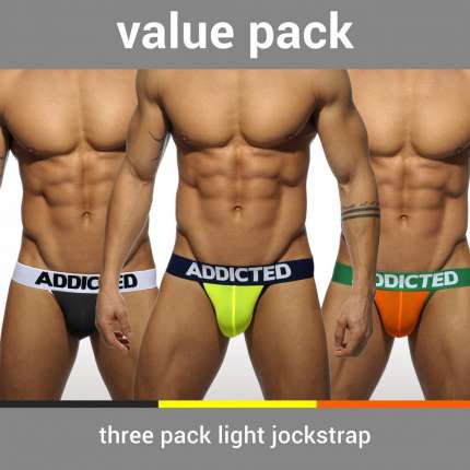 Pack 3 x Jockstrap Addicted Light,500206