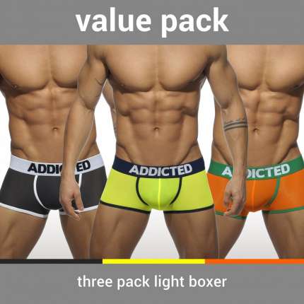 Pack 3 x Boxer shorts Addicted Light 500207